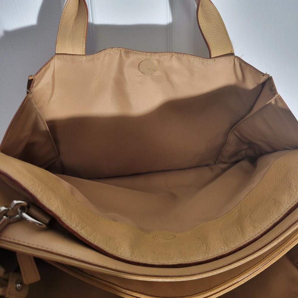 Wilsons Leather Tan Leather Laptop Tote Briefcase - Picture 8 of 9